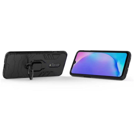 PC + TPU Shockproof Protective Case with Magnetic Ring Holder for OnePlus 7