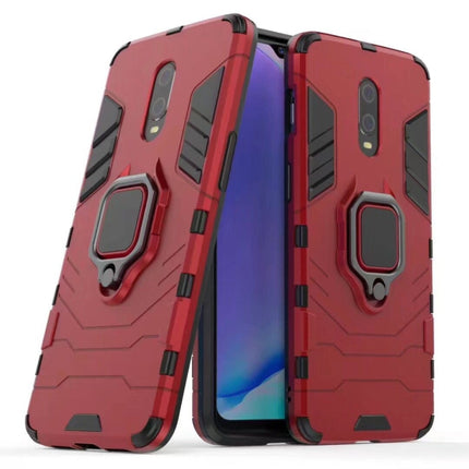 PC + TPU Shockproof Protective Case with Magnetic Ring Holder for OnePlus 7