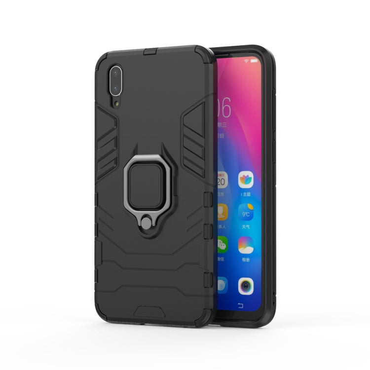 PC + TPU Shockproof Protective Case for Vivo Y97, with Magnetic Ring Holder