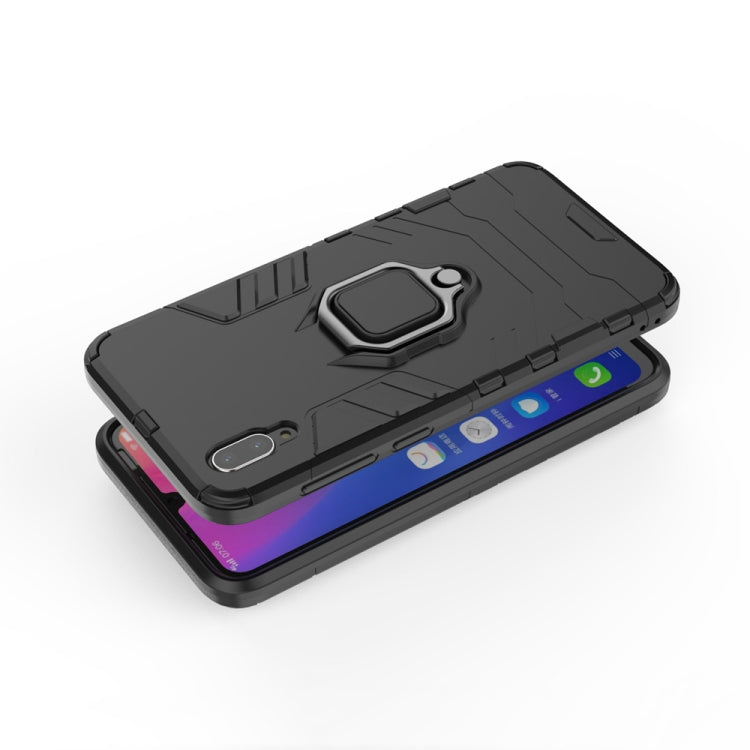 PC + TPU Shockproof Protective Case for Vivo Y97, with Magnetic Ring Holder