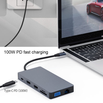 Blueendless 12 In 1 Multi-function Type-C / USB-C HUB Expansion Dock