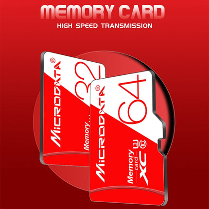 Tarjeta de memoria Microdata U1 de alta velocidad, color rojo y blanco, TF (Micro SD), 16 GB
