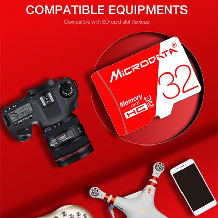 Tarjeta de memoria Microdata U1 de alta velocidad, color rojo y blanco, TF (Micro SD), 16 GB