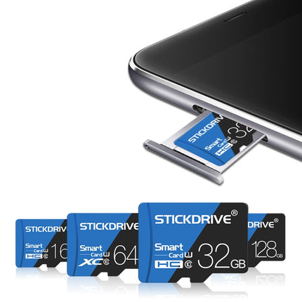 STICKDRIVE 16GB High Speed U1 Blue and Black TF Memory Card, 16GB