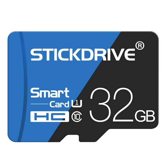 STICKDRIVE 32GB High Speed U1 Blue and Black TF Memory Card, 32GB