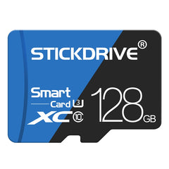 Tarjeta de memoria TF (Micro SD) azul y negra U3 de alta velocidad de 128 GB STICKDRIVE, 128 GB