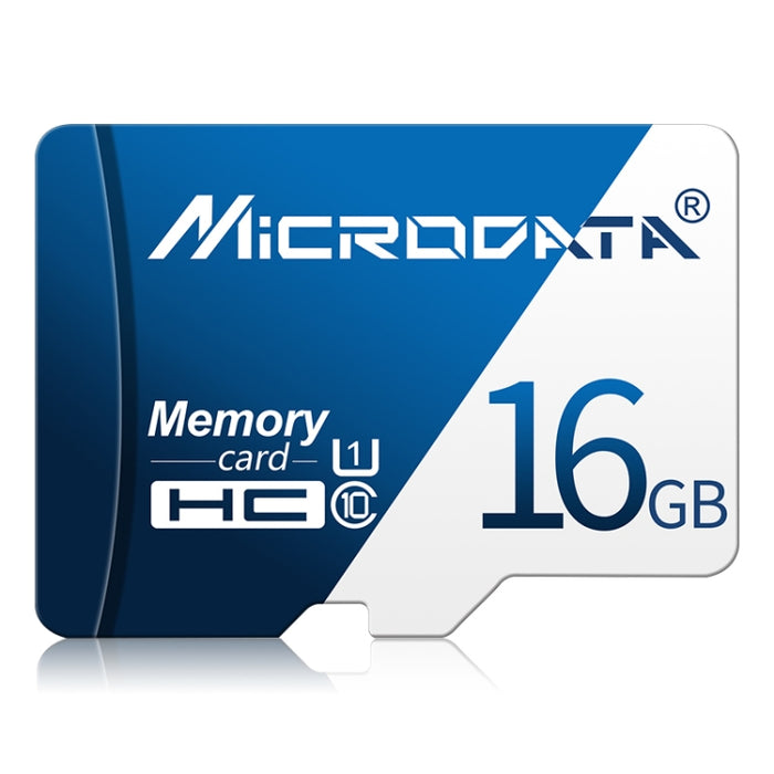 MICRODATA 16GB U1 Blue and White TF Memory Card, 16GB