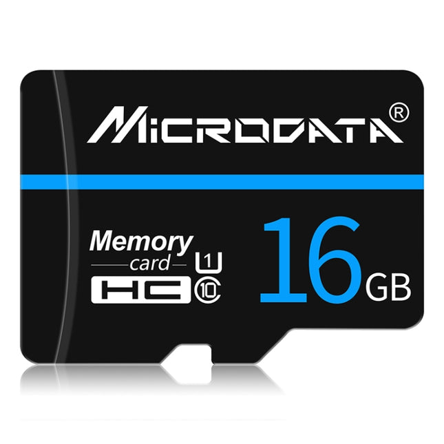MICRODATA 16GB U1 Blue Line and Black TF Memory Card, 16GB