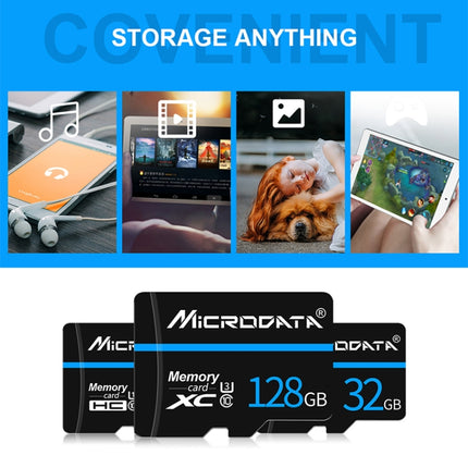 MICRODATA 16GB U1 Blue Line and Black TF Memory Card, 16GB