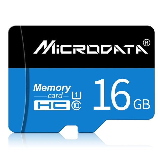 MICRODATA 16GB U1 Blue and Black TF Memory Card, 16GB