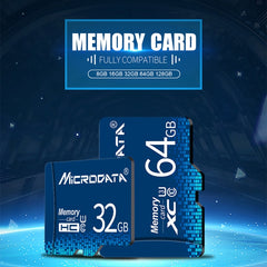 MICRODATA 16GB U1 Blue TF(Micro SD) Memory Card, 16GB