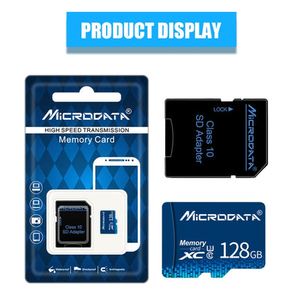 MICRODATA 128GB U3 Blue TF Memory Card, 128GB