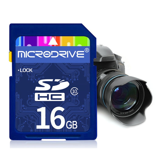 Microdrive 16GB High Speed Class 10 SD Memory Card for All Digital Devices with SD Card Slot, 16GB