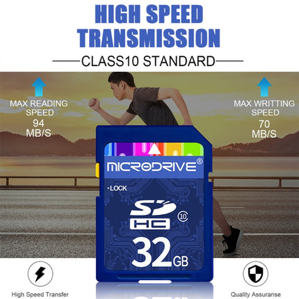 Microdrive 32GB High Speed Class 10 SD Memory Card for All Digital Devices with SD Card Slot, 32GB