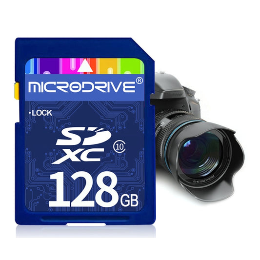 Microdrive 128GB High Speed Class 10 SD Memory Card for All Digital Devices with SD Card Slot, 128GB