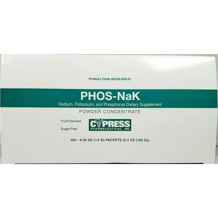 PHOS-NaK Powder Concentrate – Cypress Pharmaceutical | Sodium, Potassium & Phosphorus | Fruit Flavor