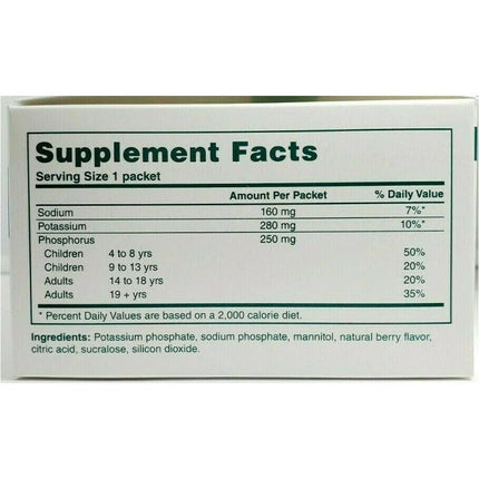 PHOS-NaK Powder Concentrate – Cypress Pharmaceutical | Sodium, Potassium & Phosphorus | Fruit Flavor