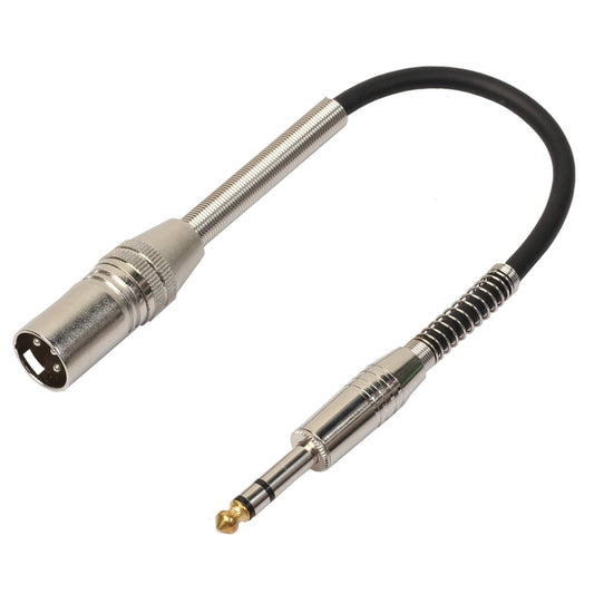 30cm XLR 3-Pin Male to 1/4 inch (6.35mm) Female Plug Stereo Microphone Audio Cord Cable, BK2077KM