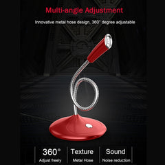 Compatible with PC / Mac for Live Broadcast, Show, KTV, etc., BK USB Port/Red, BK USB Port/White, BK USB Port/Black