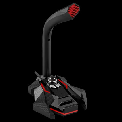 GK Desktop 3.5mm Wired Dual Mic Condenser Microphone, Compatible with PC / Mac for Live Broadcast, Show, KTV, etc., GK  3.5mm Port/Red, GK  3.5mm Port/White