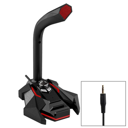 GK Desktop 3.5mm Wired Dual Mic Condenser Microphone, Compatible with PC / Mac for Live Broadcast, Show, KTV, etc., GK  3.5mm Port/Red, GK  3.5mm Port/White