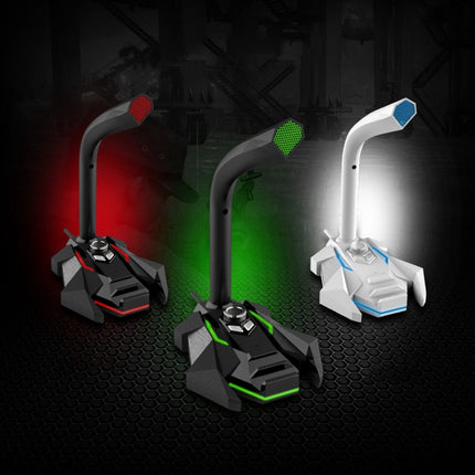 GK Desktop 3.5mm Wired Dual Mic Condenser Microphone, Compatible with PC / Mac for Live Broadcast, Show, KTV, etc., GK  3.5mm Port/Red, GK  3.5mm Port/White