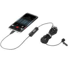 BOYA BY-DM2 USB-C / Type-C Broadcast Lavalier Condenser Microphone with Windscreen for Android Phones / Tablets, BY-DM2