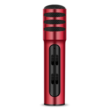 BGN-C7 Condenser Microphone Dual Mobile Phone Karaoke Live Singing Microphone Built-in Sound Card
