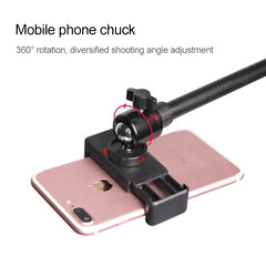 Desktop Mobile Phone Overhead Bracket Photography Micro-Course Video Recording Live Broadcasting Tripod,Dual-camera Setup, Dual-camera Setup