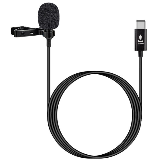 YICHUANG YC-LM10 USB-C / Typ-C Kondensator-Lavaliermikrofon mit intelligenter Rauschunterdrückung, Kabellänge: 1,5 m, YC-LM10