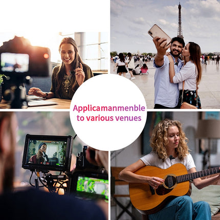 YICHUANG YC-VM20 3.5mm Port Video Recording Omnidirectional Lavalier Microphone, Cable Length: 6m, YC-VM20