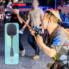 ZJ002MR-01 4 Level Pin 2.5mm Plug Bluetooth Wireless Interpreter Tour Guide Megaphone Straight Microphone, 4 Level Pin