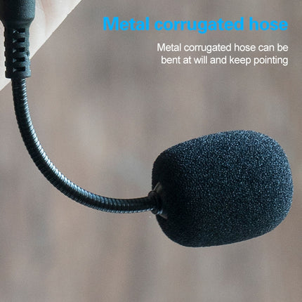 ZJ002MR-01 Stereo 3.5mm Plug Bluetooth Wireless Interpreter Tour Guide Megaphone Straight Microphone, Stereo