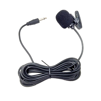 ZJ002MR Mono 3,5 mm gerader Stecker Auto-Sonnenblende Drahtloses Dolmetscher-Reiseführer-Megaphon Lavalier-Kabelmikrofon, Länge: 3 m, Mono 3,5 mm