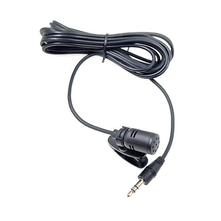 ZJ002MR Stereo 3.5mm Straight Plug Car Sun Visor Wireless Interpreter Tour Guide Megaphone Lavalier Wired Microphone, Length: 3m