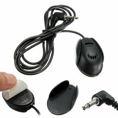 ZJ010MR Mono 3.5mm Angle Head Plug Car Navigation GPS Speaker External Paste Bluetooth Microphone, Length: 3m, 3.5mm