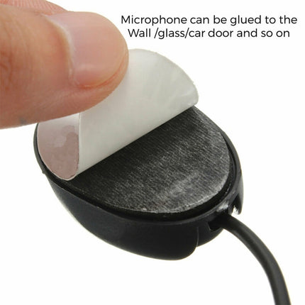 ZJ010MR Mono 3,5 mm Winkelkopfstecker Autonavigation GPS-Lautsprecher Externe Paste Bluetooth-Mikrofon, Länge: 3 m, 3,5 mm