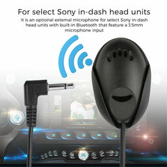 ZJ010MR Mono 3.5mm Angle Head Plug Car Navigation GPS Speaker External Paste Bluetooth Microphone, Length: 3m, 3.5mm