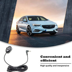 ZJ010MR Mono 3.5mm Angle Head Plug Car Navigation GPS Speaker External Paste Bluetooth Microphone, Length: 3m, 3.5mm