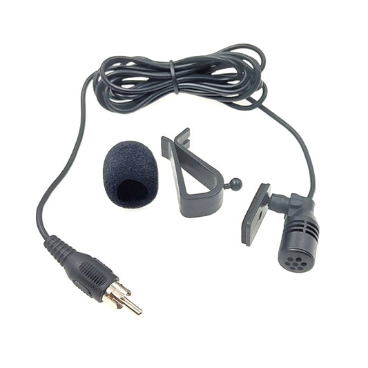 ZJ015MR RCA Lotus Plug Car Navigation DVD External Paste Microphone, Length: 3m, RCA Lotus Plug