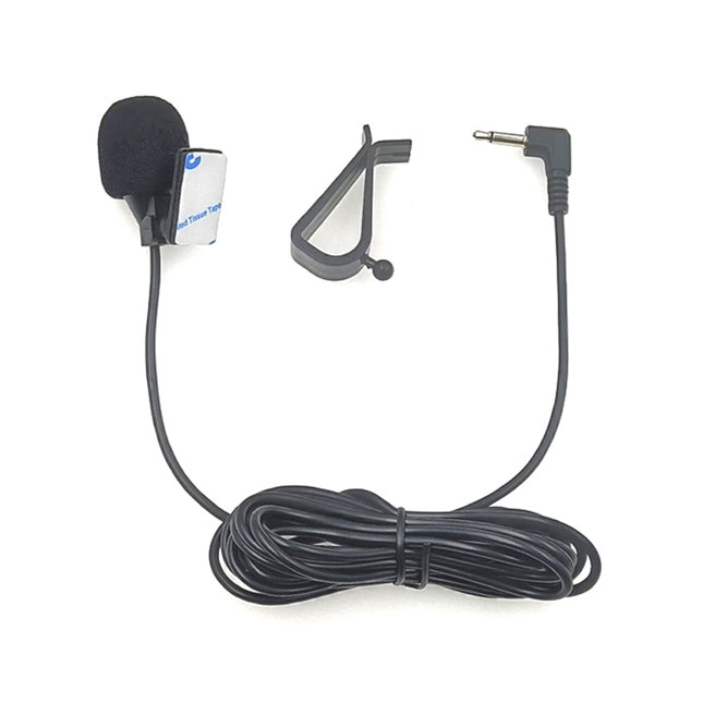 ZJ015MR Mono 2.5mm Angle Head Plug Car Navigation DVD External Paste Microphone, Length: 3m, Mono 2.5mm Angle Head
