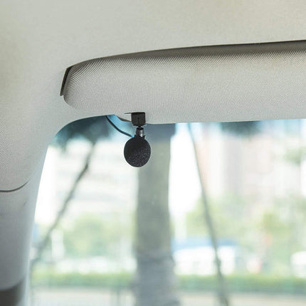 ZJ015MR Mono 2.5mm Angle Head Plug Car Navigation DVD External Paste Microphone, Length: 3m, Mono 2.5mm Angle Head