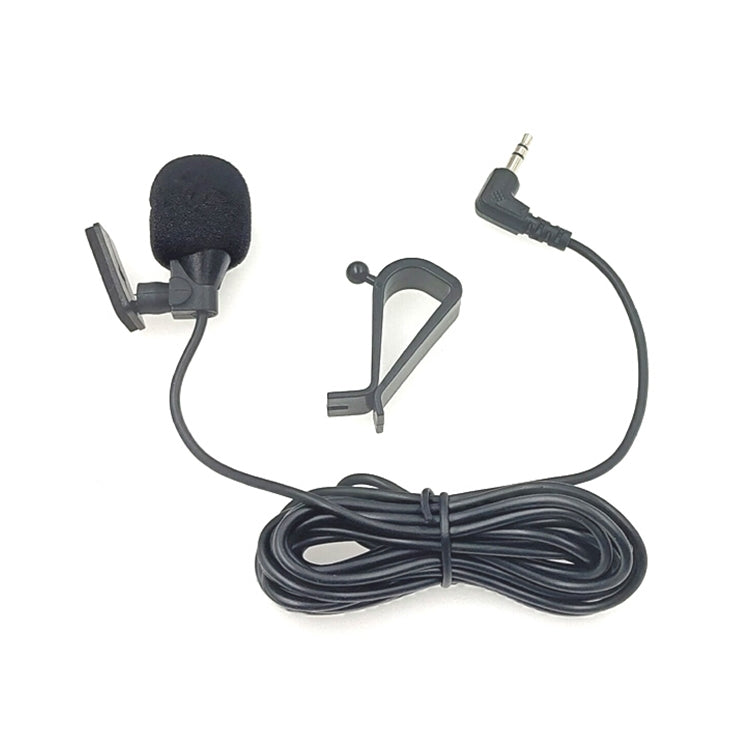 ZJ015MR Stereo 3.5mm Angle Head Plug Car Navigation DVD External Paste Microphone, Length: 3m, Stereo 3.5mm Angle Head