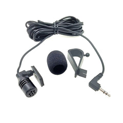 ZJ015MR Stereo 3.5mm Angle Head Plug Car Navigation DVD External Paste Microphone, Length: 3m, Stereo 3.5mm Angle Head