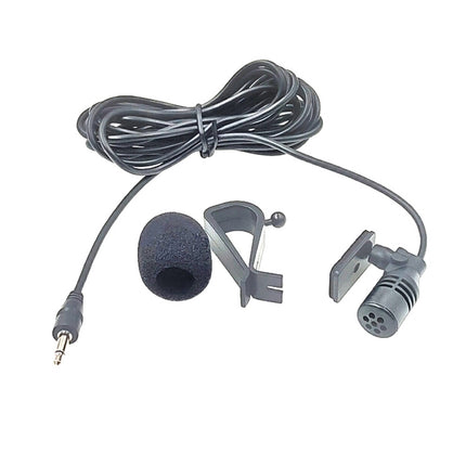 ZJ015MR Mono 3.5mm Straight Plug Car Navigation DVD External Paste Microphone, Length: 3m, Mono 3.5mm Straight