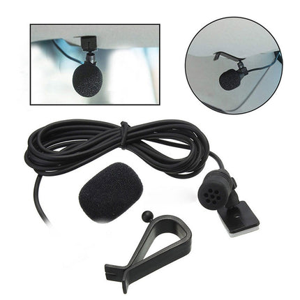 ZJ015MR Mono 3.5mm Straight Plug Car Navigation DVD External Paste Microphone, Length: 3m, Mono 3.5mm Straight