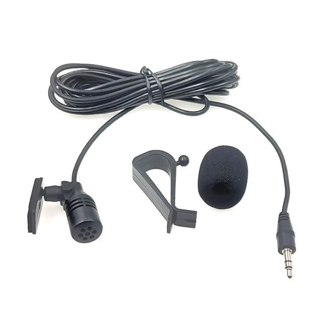 ZJ015MR Stereo 2.5mm Straight Plug Car Navigation DVD External Paste Microphone, Length: 3m, Stereo 2.5mm Straight