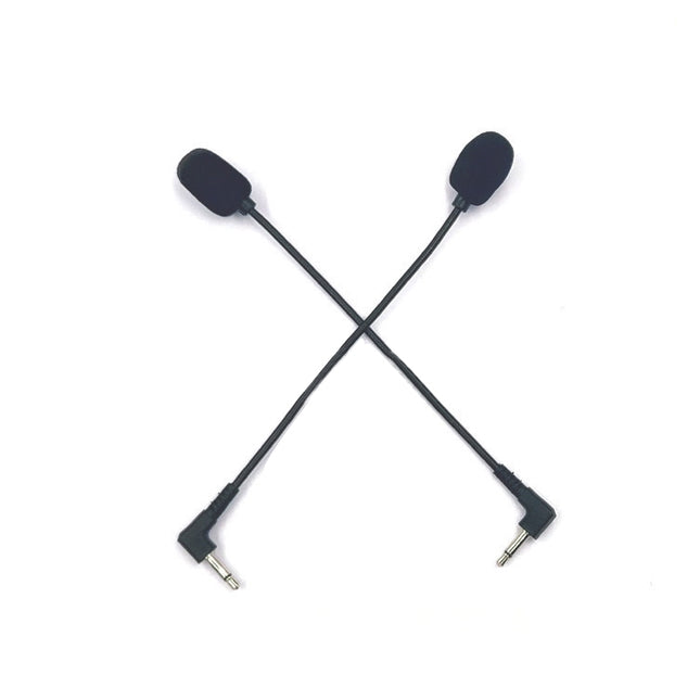 ZJ033MR-03 19 cm Mono 3,5 mm Winkelkopfstecker Gaming-Headset Soundkarte Live-Mikrofon, 17 cm Mono-Winkelkopf