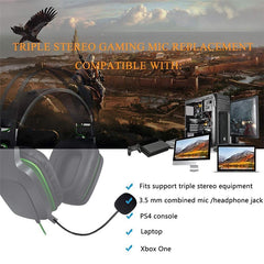 ZJ033MR-03 19cm 4 Level Pin 3.5mm Straight Plug Gaming Headset Sound Card Live Microphone, 19cm 4 Level Pin Straight Plug