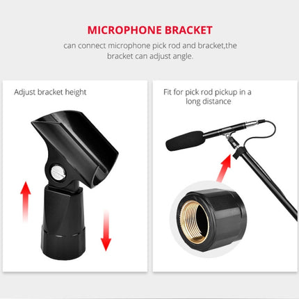 YELANGU YLG9933A MIC07 Professional Interview Condenser Video Shotgun Microphone with 6.5mm Audio Adapter & 3.5mm RXL Audio Cable